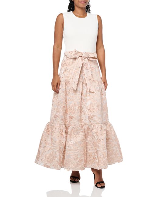 Shoshanna Pink Jacquard Knit Marceline Dress