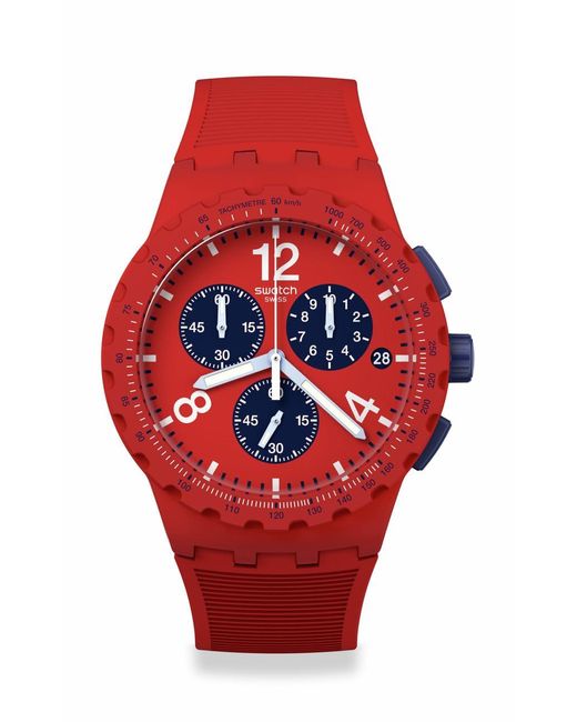 Swatch Red Lässige Uhr SUSR407