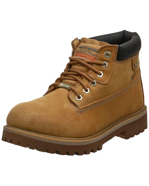 Skechers Leather Sergeants - Verdict, 's Boots in Dark Brown (Brown) for  Men - Save 71% | Lyst