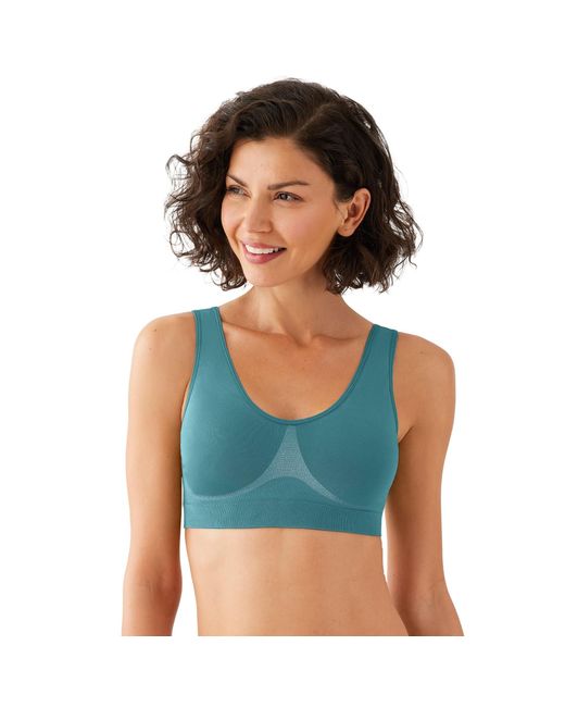 Wacoal Blue B-smooth Seamless Padded Mid Coverage Wire Free Bralette