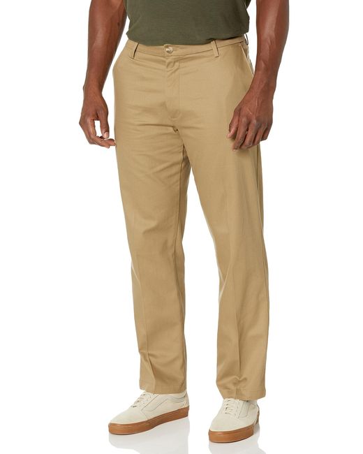 Dockers Classic Fit Signature Iron Free Stain Defender Pants in Natural ...