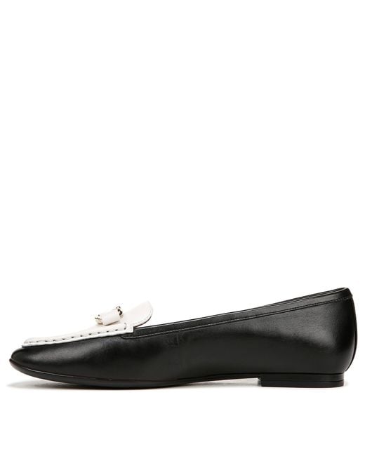 Naturalizer S Layla Slip On Loafer Black/warm White Leather 10 M Lyst