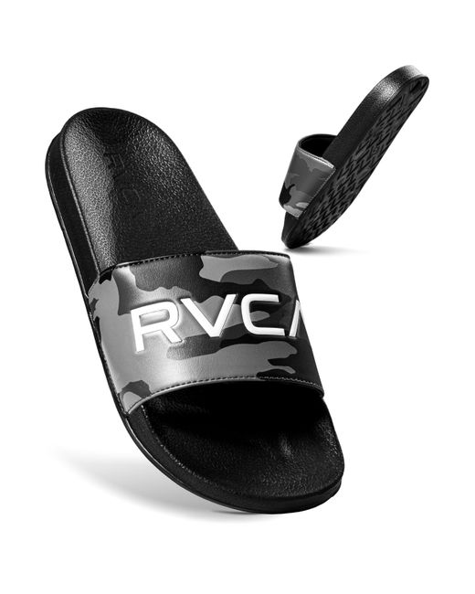 RVCA Black Sport Slide Flip-flop for men