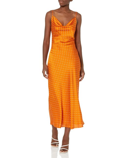 Guess Orange Akilina Slip Dress