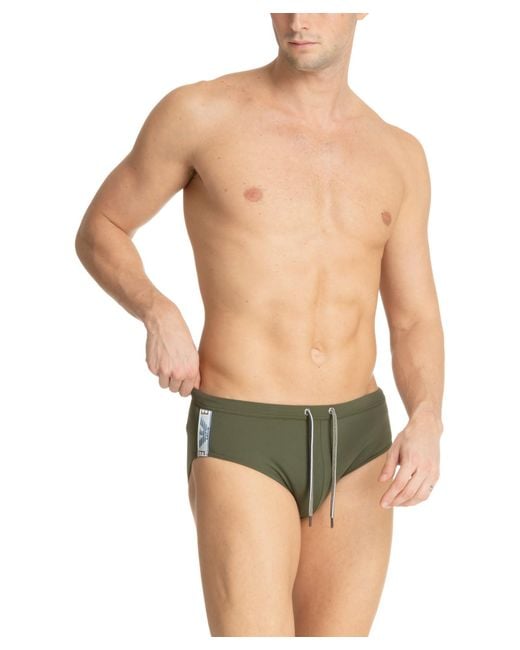 Emporio Armani Green Swimwear Swim Briefs for men