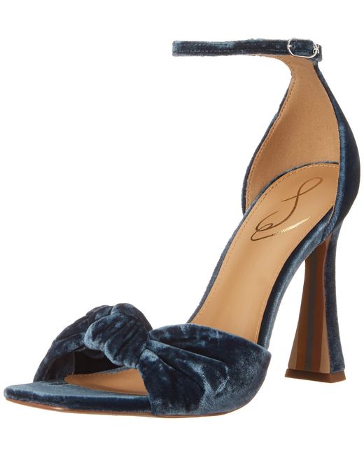 Sam Edelman Lucia Heeled Sandal in Deep Sapphire (Blue) Lyst