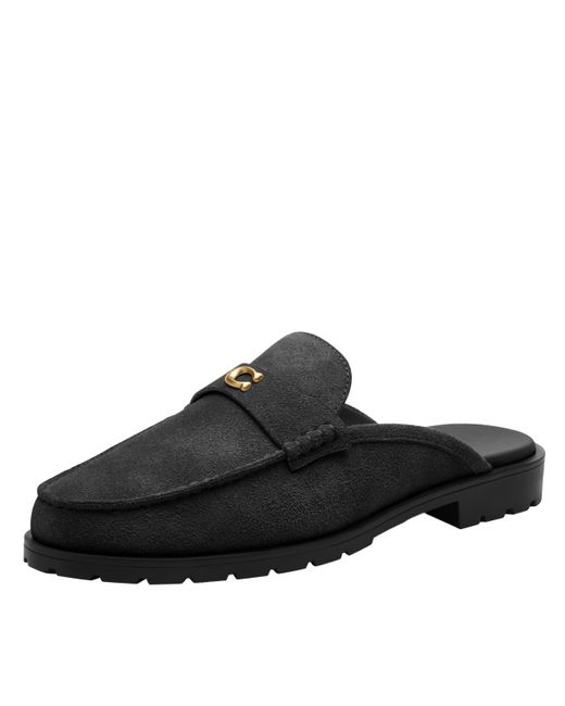 COACH Black Jocelyn Backless Loafer