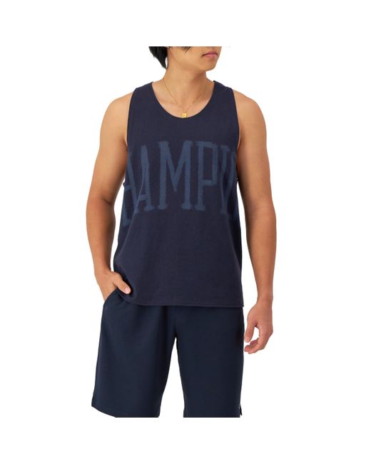 Champion Blue , Got Game, Comfortable Scoop Neck Tank Top For , Navy Chalk Brush Logo, Small for men