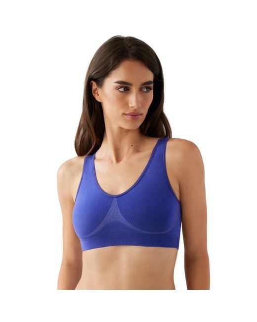 Wacoal Blue B-smooth Seamless Padded Mid Coverage Wire Free Bralette