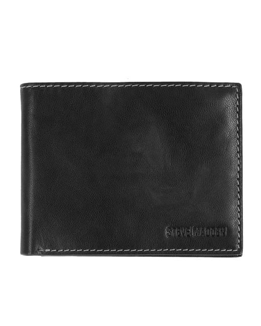 Steve Madden Leather S Two-tone Passcase Black 1 One Size for Men ...