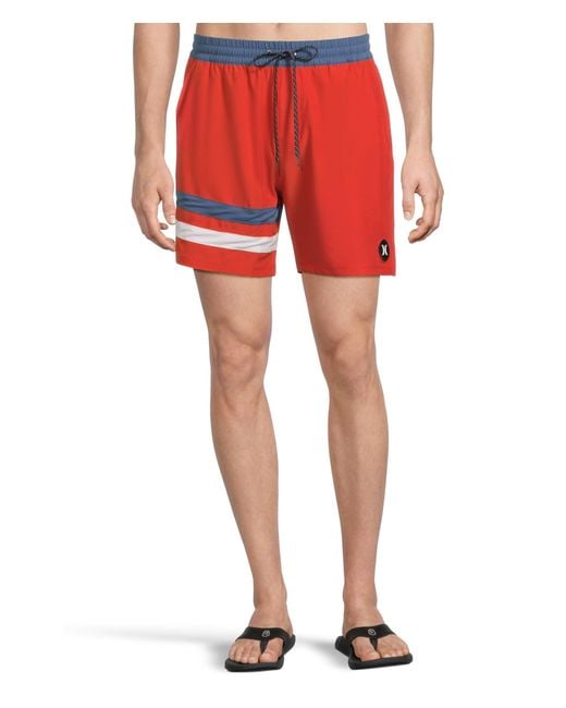 Hurley Red Standard Phantom Eco Block Party Vlly 17" for men