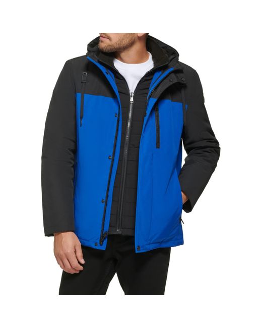 Calvin Klein Arctic Faille 3 In 1 Systems Jacket in Blue for Men | Lyst
