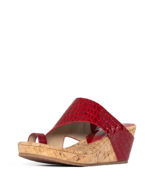 Donald J Pliner Red Donald Pliner Wedge Sandal