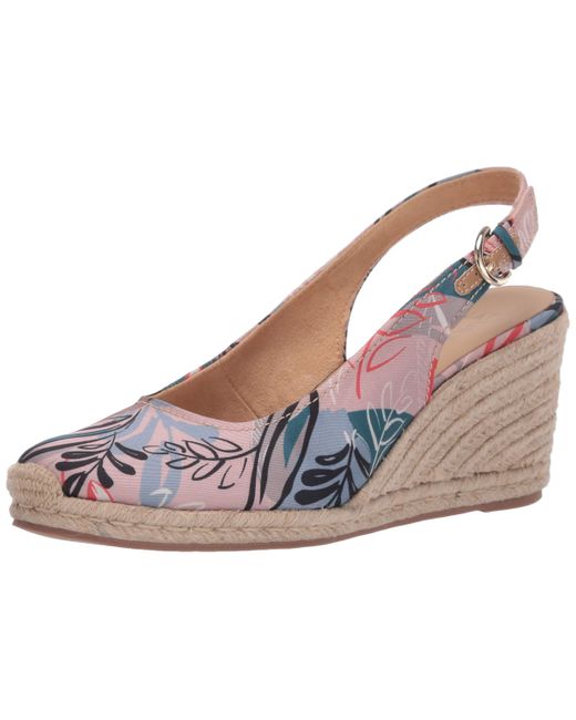 naturalizer pearl espadrille wedge sandal