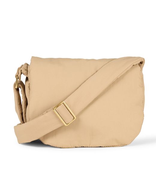 Borsa a Tracolla con Patta in Nylon Donna di Amazon Essentials in Natural