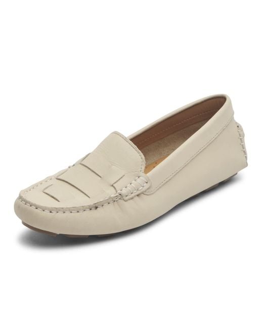 Rockport Natural Bayview Woven Moccasin