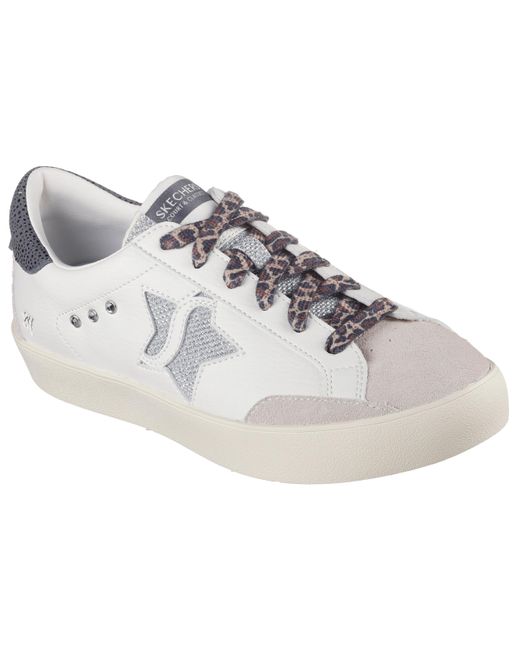 Skechers White Strand Star-fierce Statement Sneaker