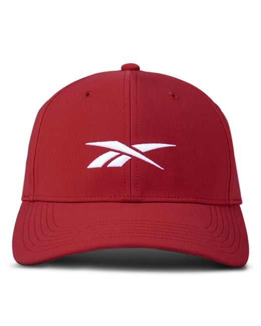 Reebok Red Range Active Stretch Fabric Cap For And