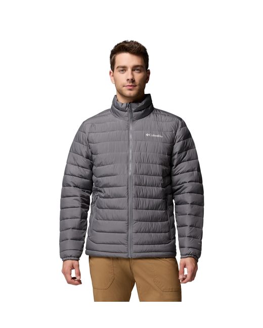 Columbia Men's Gray S Powder Lite Ii Insulated Puffer Jacket