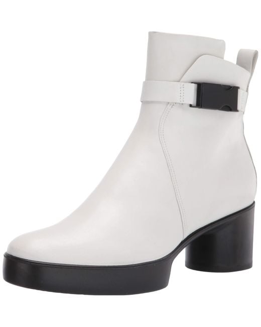 Ecco White Shape Sculpted Motion 35 Buckle Boot Fashion