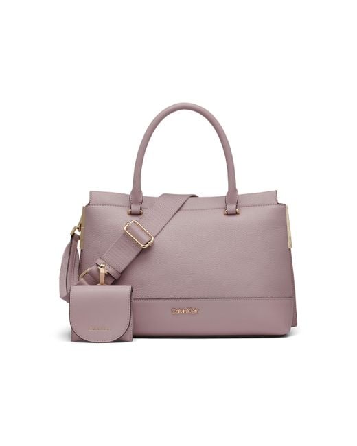 Calvin Klein Multicolor Bianca Triple Compartment Satchel