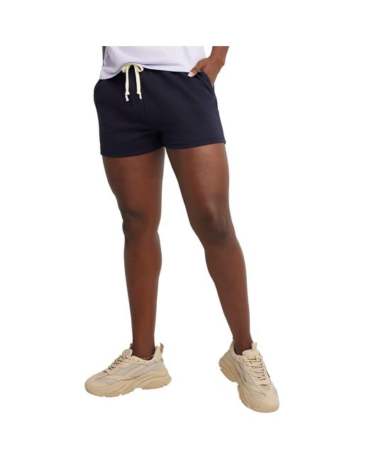 Hanes Blue Essential Drawstring Shorts