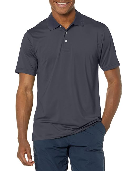 Brooks Brothers Blue Performance Stretch Short Sleeve Solid Polo Shirt for men