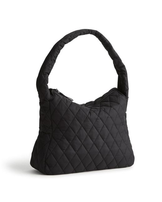 Vera Bradley Black Featherweight Tifton Hobo Tote Bag