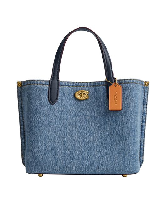 COACH Blue Willow Tote 24