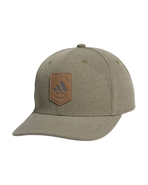 Adidas Green Scorecard High Crown Low Curve Brim Snapback Adjustable Fit Course Style Hat for men