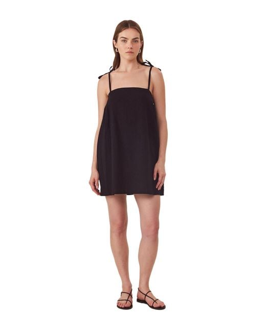 Gottex Black Standard Terra Square Neck Mini Dress Cover-up