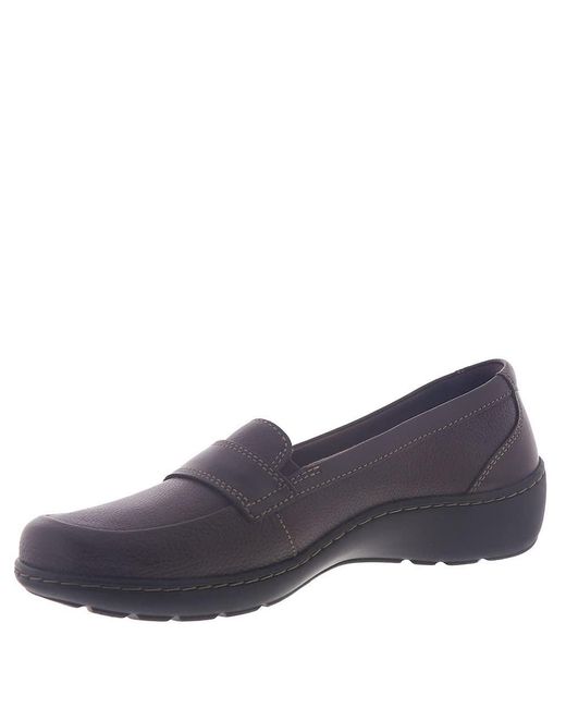 Clarks Blue Womens Cora Daisy Loafer