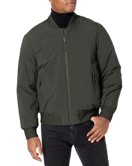 DKNY Gray Clean Zip Front Bomber Jacket for men