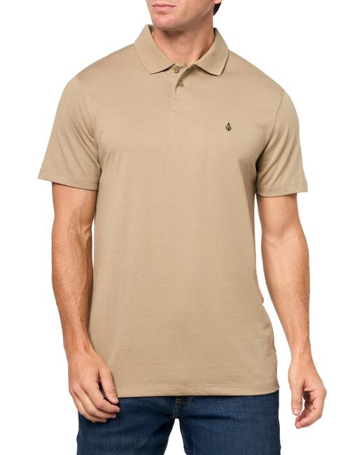 Volcom Natural Middler Sleeve Modern Fit Polo Short for men