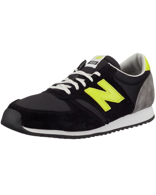 New Balance 420 V1 Sneaker in Black/Grey Green/Yellow (Black) for Men | Lyst