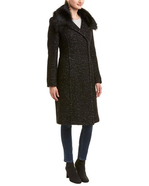 tahari coat wool