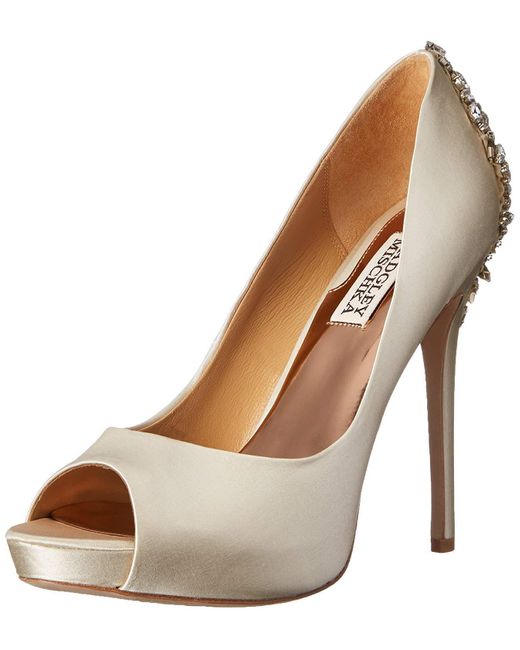 Badgley Mischka Satin Kiara Platform 