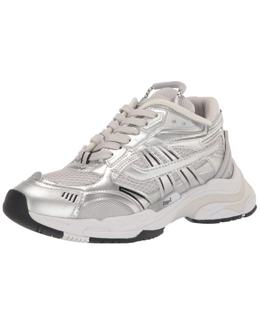 Ash Metallic Women's Race Fion Sneaker - Stylish, Comfortable, Lightweight Casual Shoe, Silver/pearl - 7.5-8