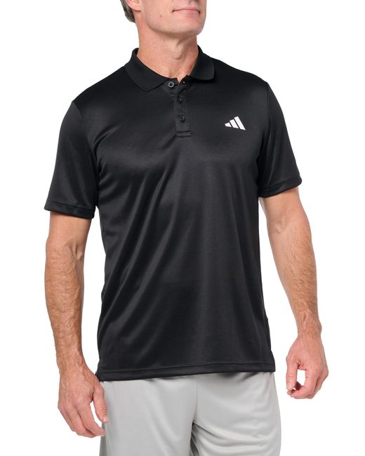 Adidas Black Essentials Training Polo Shirt for men