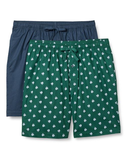 Amazon Essentials Cotton Poplin Pajama Shorts in Green for Men Lyst