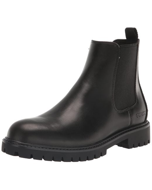 Guess Delima Chelsea Boot in Black for Men | Lyst