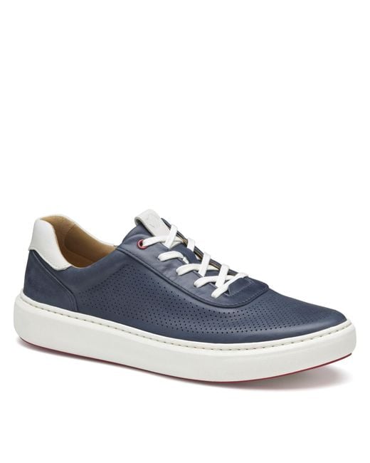 Johnston & Murphy Blue Anders U-throat Navy Full Grain -size 11.5m for men