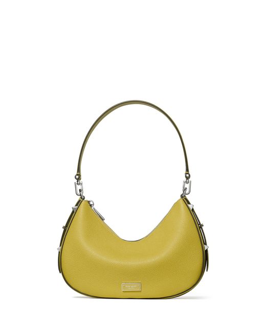 Kate Spade Blue Liv Pebbled Leather Convertible Shoulder Bag