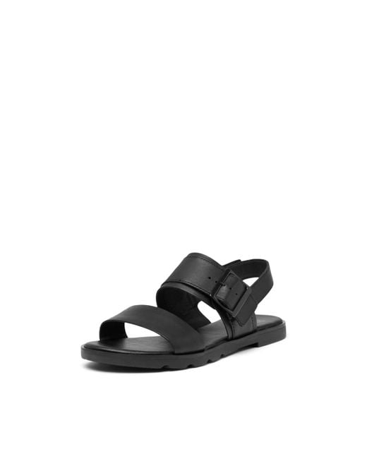 Sorel Black Fashion Flat Sandal