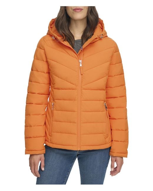 Tommy Hilfiger Everyday Essential Jacket in Orange | Lyst