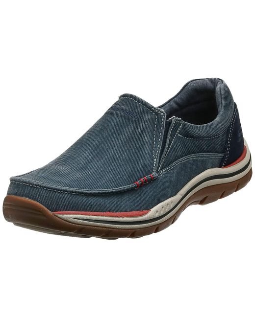 skechers relaxed fit mens slip ons