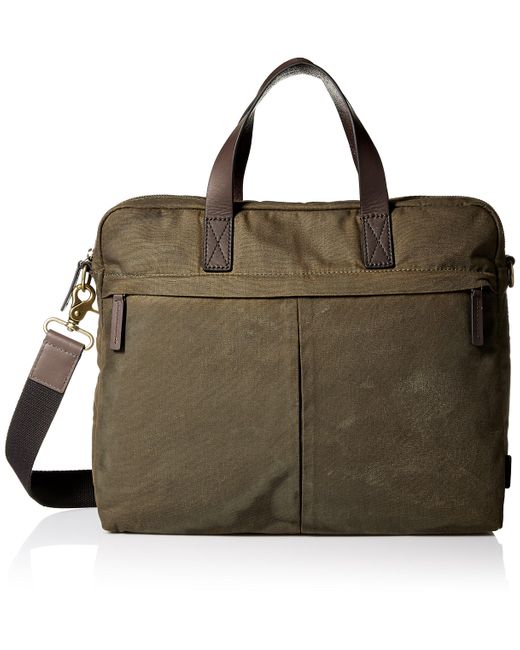 fossil buckner leather briefcase