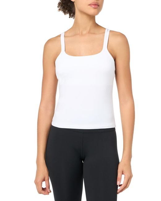 Under Armour White S Motion Strappy Tank Top,