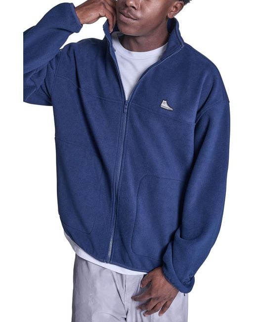 Converse Blue Sneaker Patch Full Zip Jacket for men