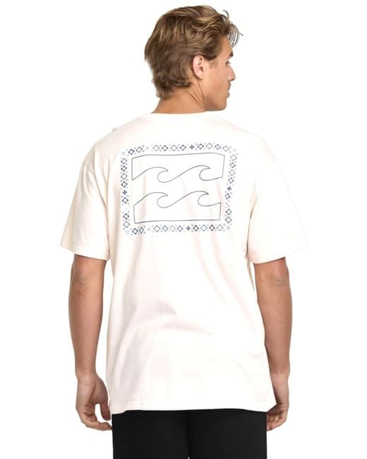 Billabong White Premium Short Sleeve Graphic Tee for men